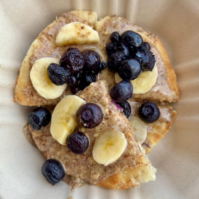 The Banana Blues Flatbread.